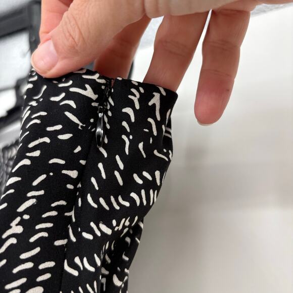 Vintage 90s Talbots 100% Silk Knee Length Midi Skirt Y2K Ruffle Hem Feminine 18 - Picture 3 of 8